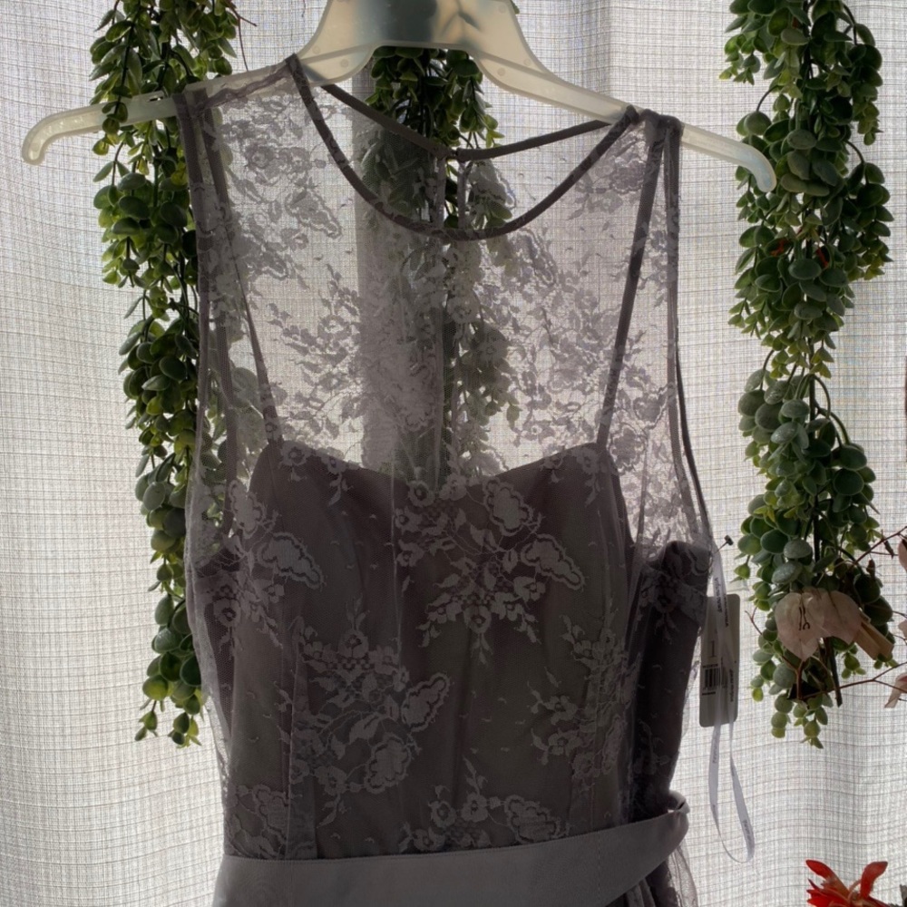 Grey Lace Dress